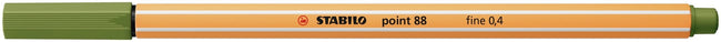 Stabilo -  point 88, premium fineliner 0.4 mm, mosgroen, per stuk