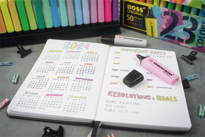 Stabilo -  BOSS ORIGINAL tel markeerstift 45 stuk(s) Beitelvormige punt Meerkleurig | 45 stuks