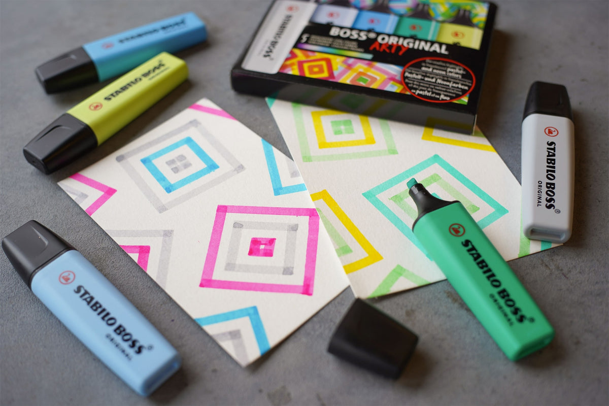 Stabilo -  BOSS ORIGINAL tel markeerstift 45 stuk(s) Beitelvormige punt Meerkleurig | 45 stuks