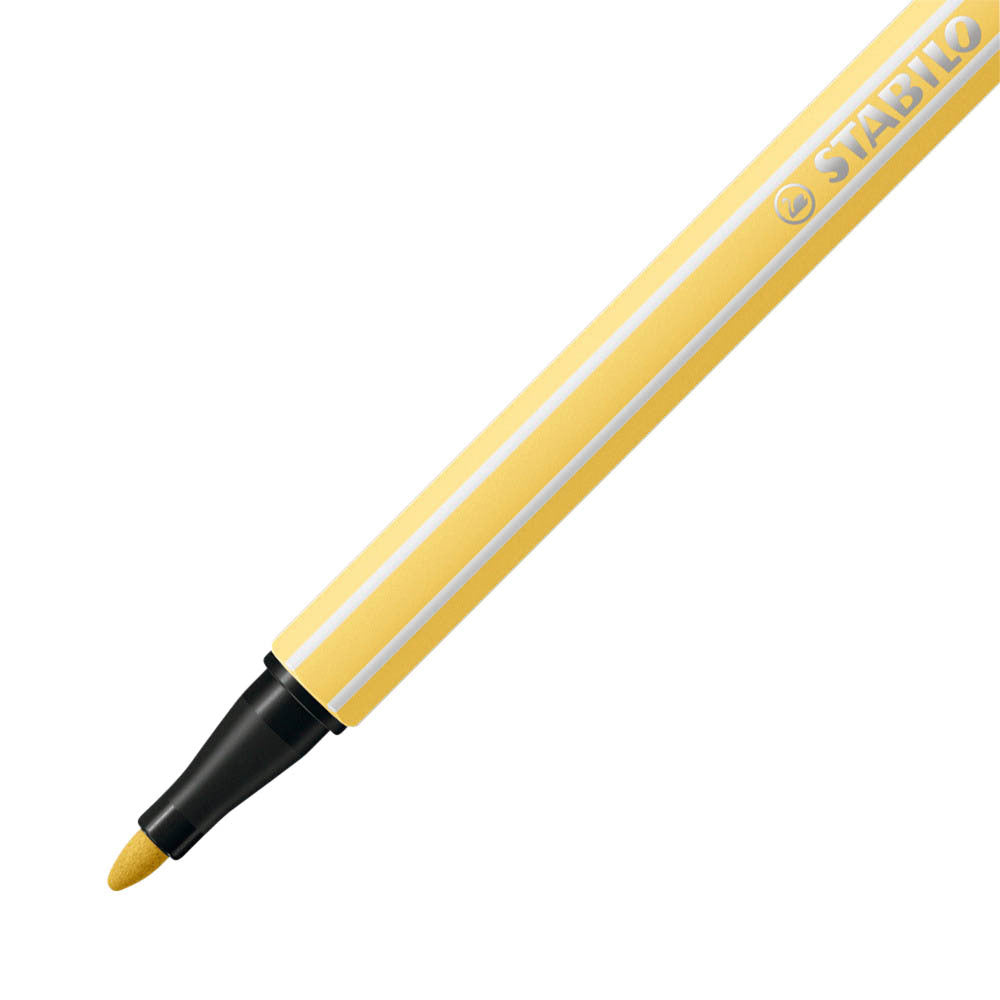 Stabilo -  Pen 68, premium viltstift, licht geel, per stuk