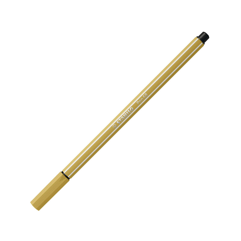 Stabilo -  Viltstift pen 68/66 m khaki | 10 stuks