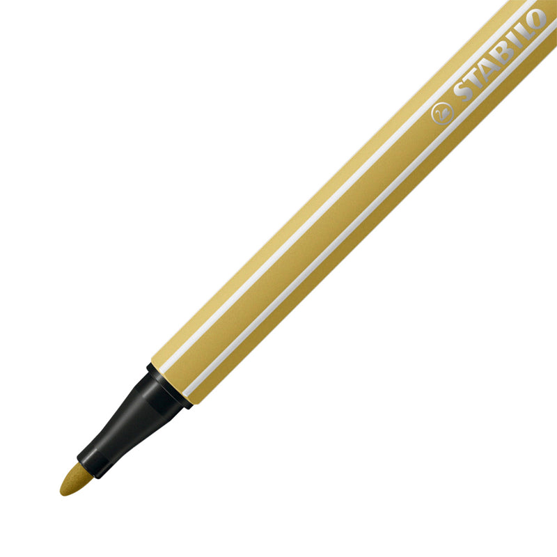 Stabilo -  Viltstift pen 68/66 m khaki | 10 stuks