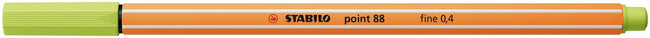 Stabilo -  point 88, premium fineliner 0.4 mm, vleugje limoen, per stuk
