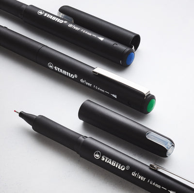 Stabilo -  Fineliner dr!ver fijn rood | 5 stuks