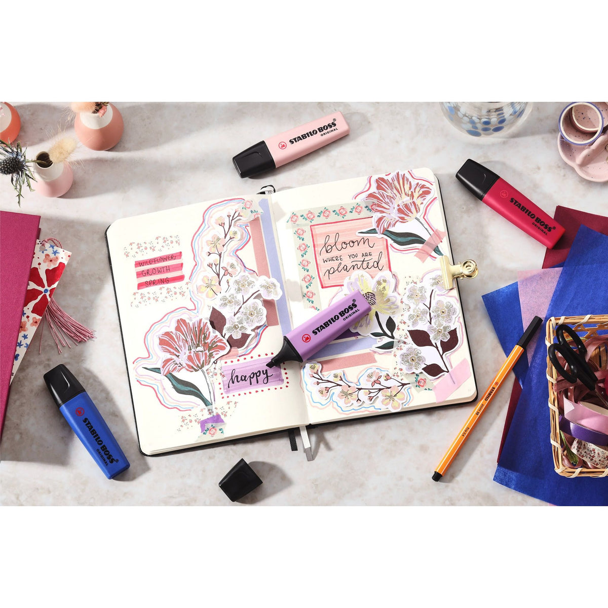 Stabilo -  Markeerstift boss wildfl display groot ass | 30 stuks