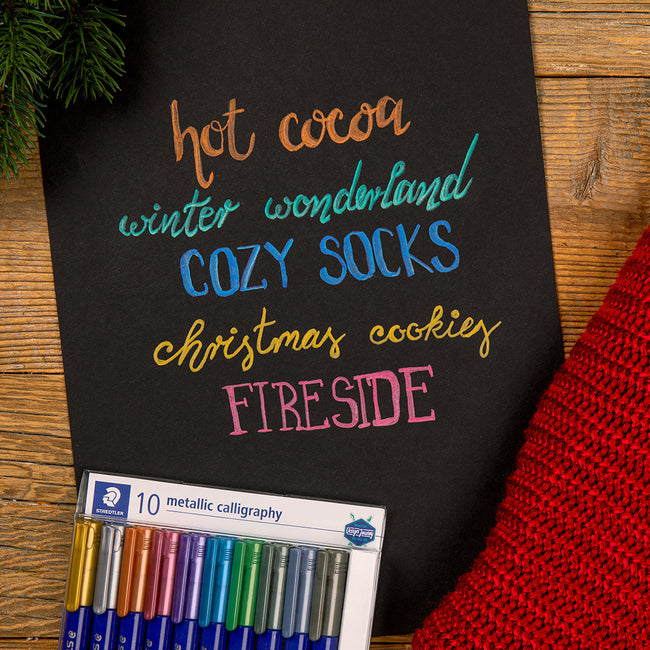 Staedtler -  Kalligrafiepen metallic ass | 10 stuks