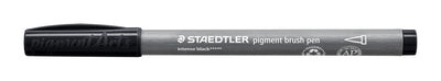 Staedtler -  Brushpen pigment pen intens 1.0mm zwart | 10 stuks