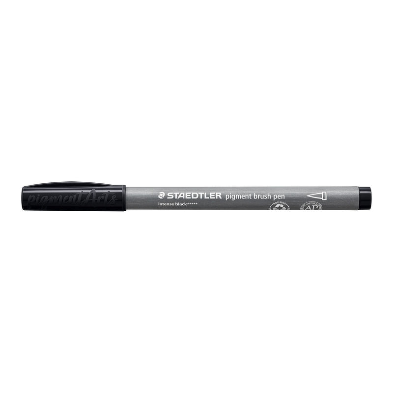 Staedtler -  Brushpen pigment pen intens 1.0mm zwart | 10 stuks