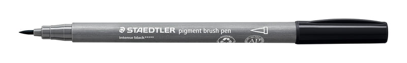 Staedtler -  Brushpen pigment pen intens 1.0mm zwart | 10 stuks