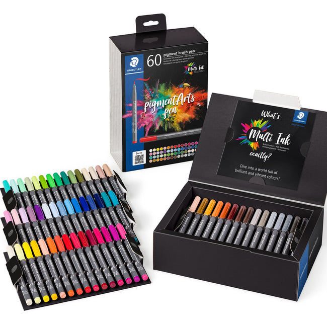 Staedtler -  Brushpen PigmentArts set à 60 kleuren
