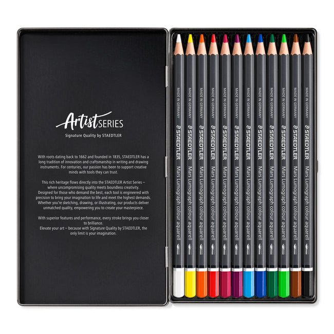 Staedtler -  Aquarelpotlood mars lumograph 12 kleuren
