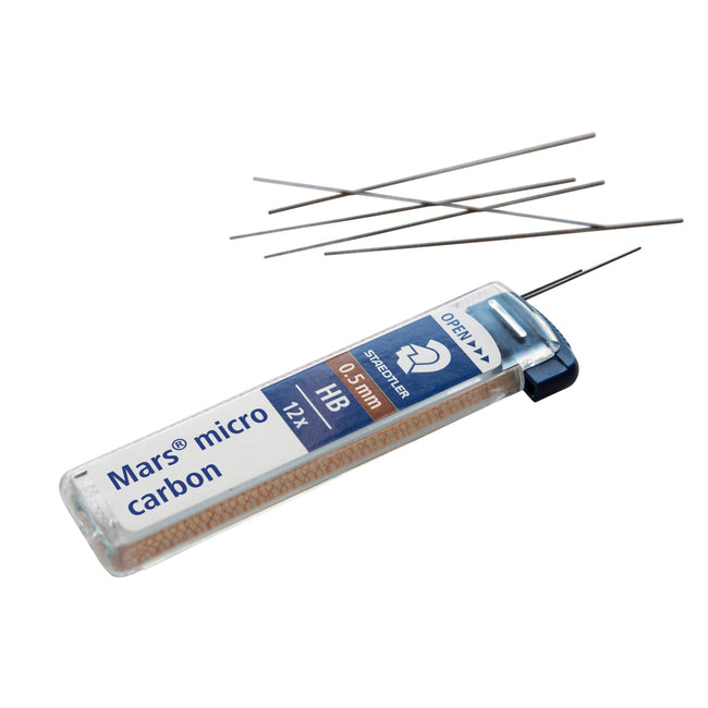 Staedtler -  Potloodstift Carbon Micro 0.5mm HB 12 stuks