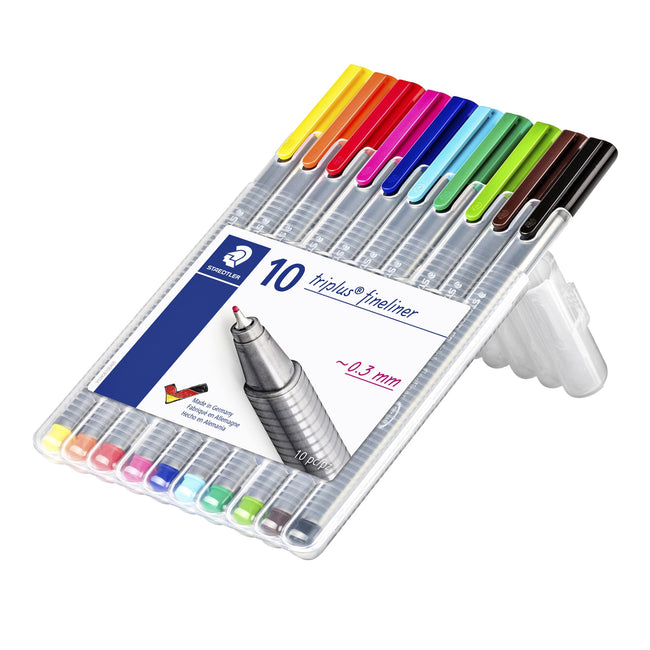 Staedtler -  Fineliner triplus 334 0.3mm ass 10st