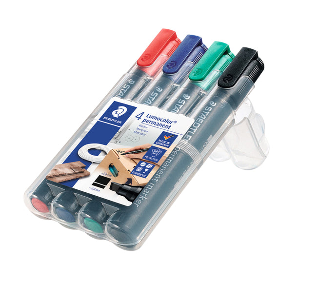 Staedtler -  Viltstift lumocolor 350 schuin 2-5mm ass