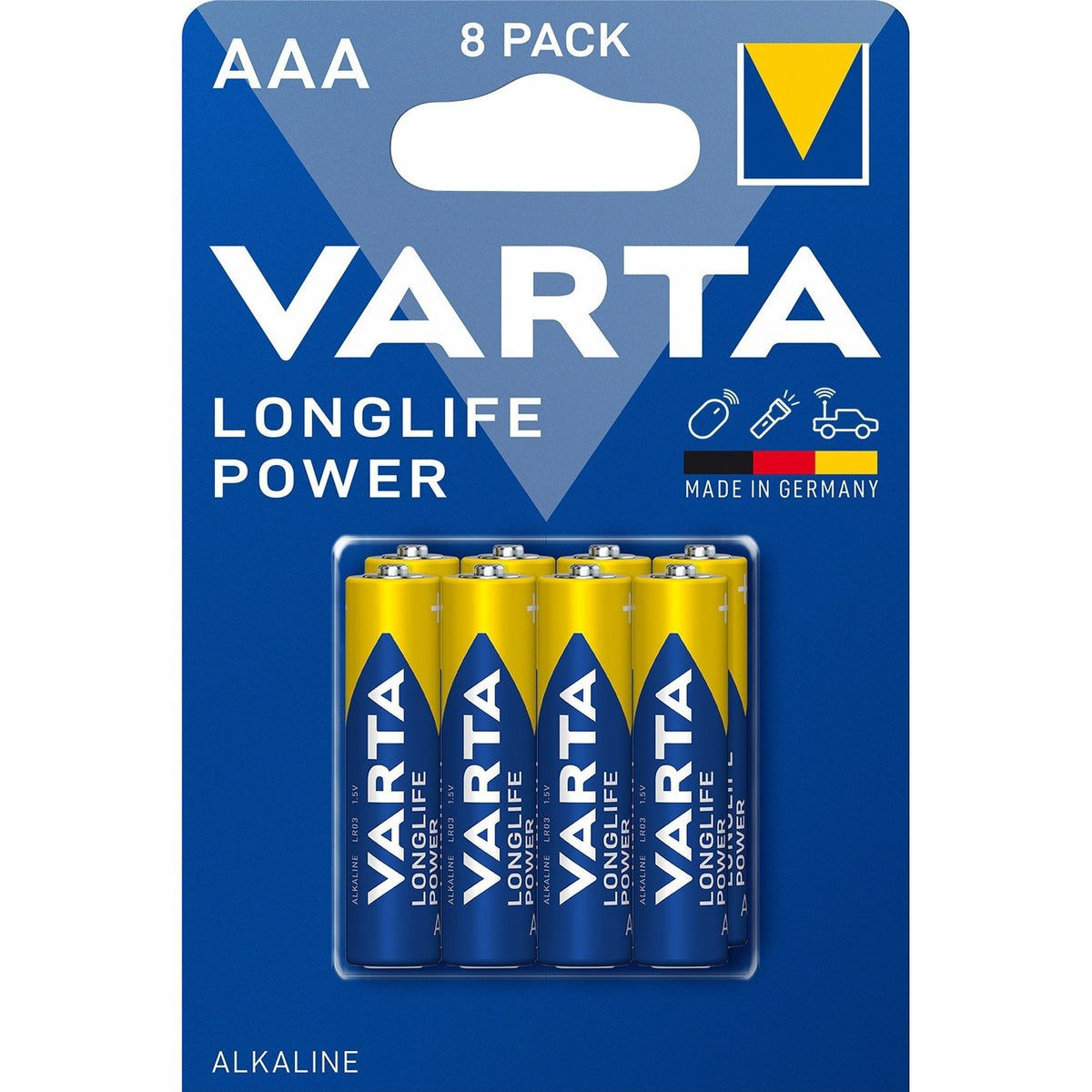 Varta -  Batterij longlife power 8x aaa | 10 stuks