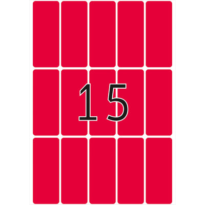 HERMA -  Etiket  2416 20x50mm fluor rood 360st