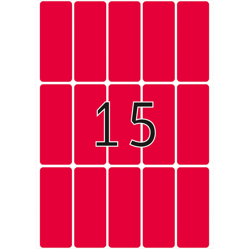 HERMA -  Etiket  2416 20x50mm fluor rood 360st