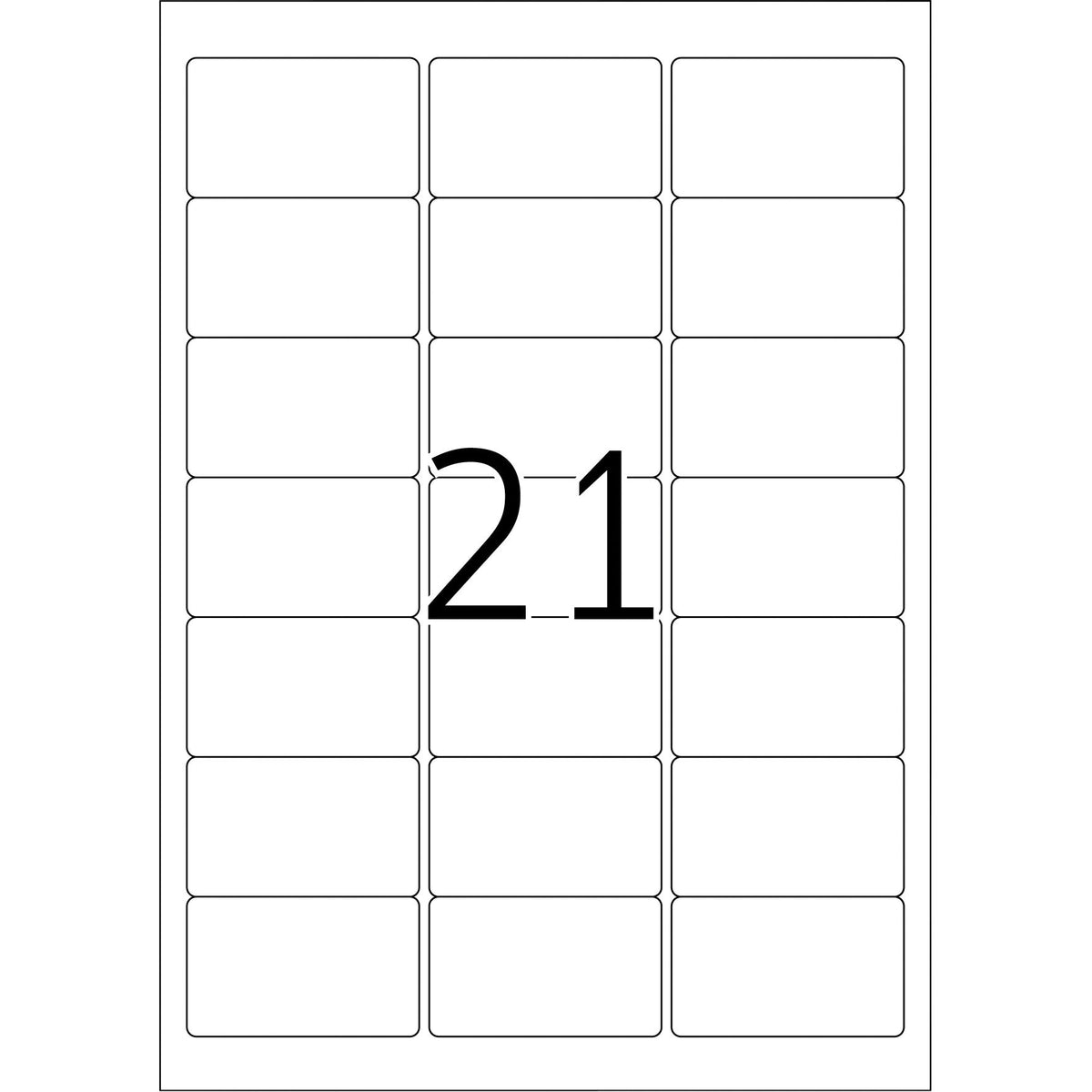HERMA -  Etiket  8017 63.5x38.1mm transparant 525st