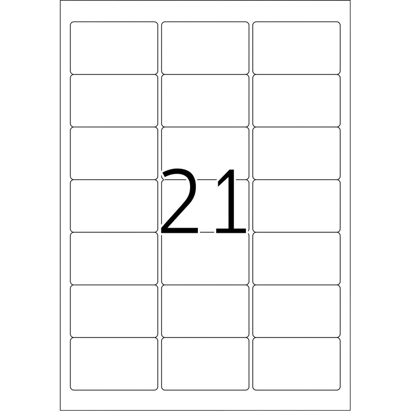 HERMA -  Etiket  8017 63.5x38.1mm transparant 525st