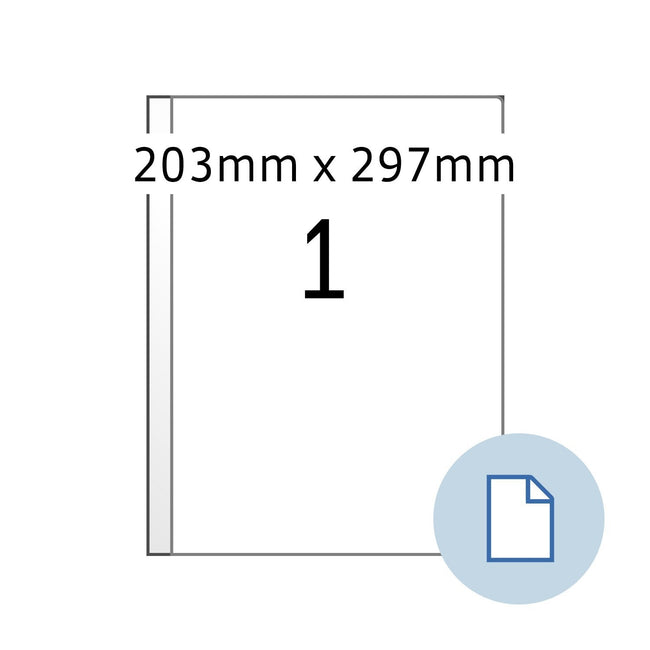 HERMA -  Etiket  8401 a4 expr 500 203x297 wit 500st