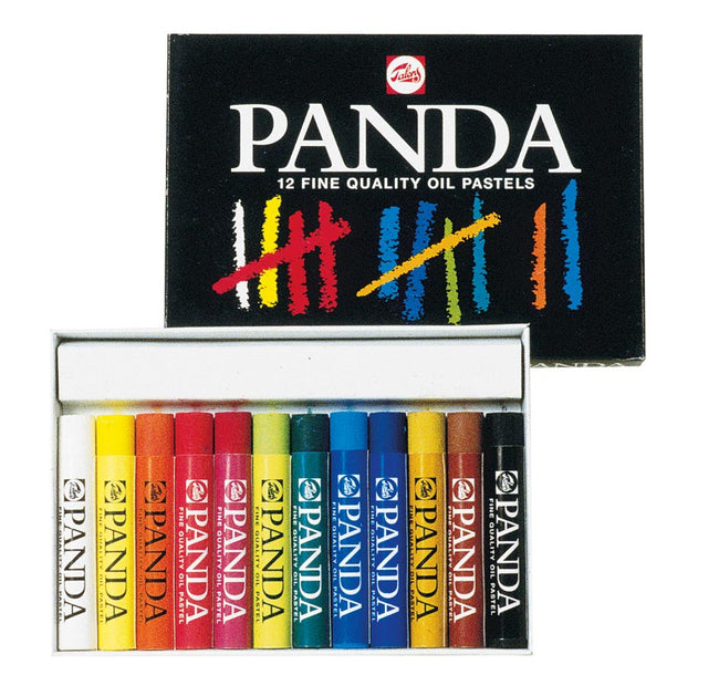 Talens -  Panda oliepastel, doos van 12 pastels