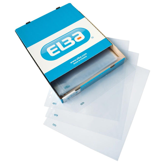 Oxford - Quick'in show bag, A4, made of crystal clear PP, 11-hole perforation, 70 micron, box of 100 pieces