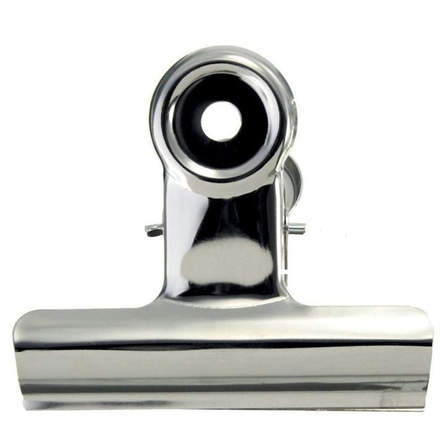 LPC - pince bouledogue 38 mm, argent, boîte de 10 pièces