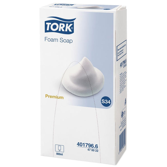 Tork - sapone in schiuma, sistema S34, flacone da 800 ml