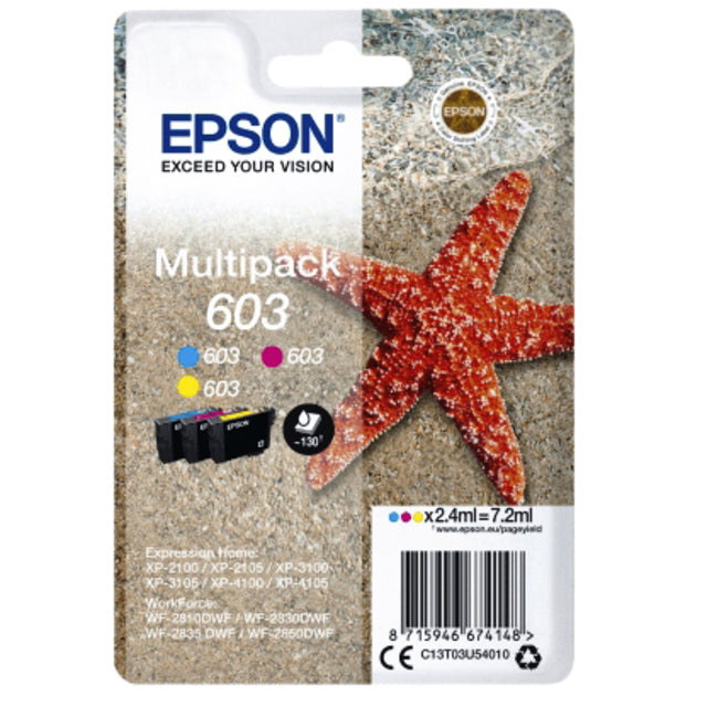 Epson - Inkcartridge Epson 603 T03U5 3 Farben | Blasen Sie ein 3 Stück