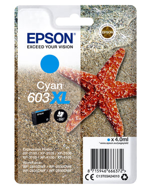 Epson -  Singlepack Cyan 603XL Ink