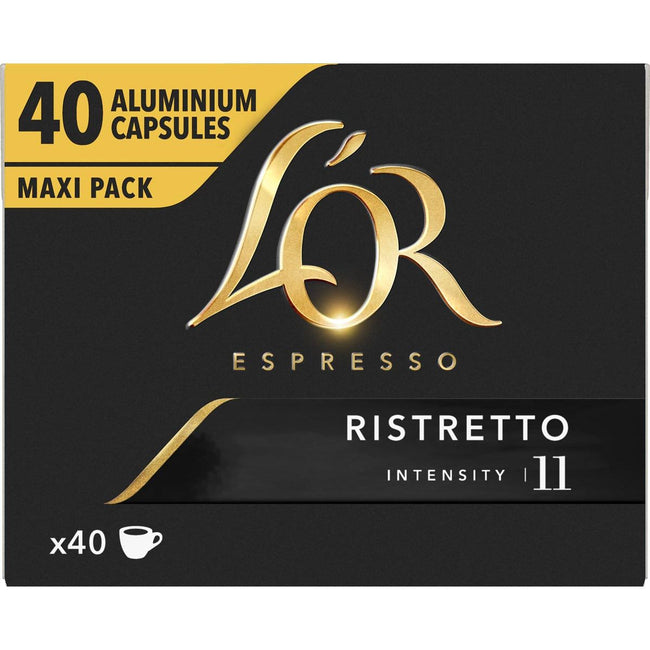 Douwe Egberts - L'or Intensität Kaffeekapseln, Ristretto, 40 Stücke Anzug