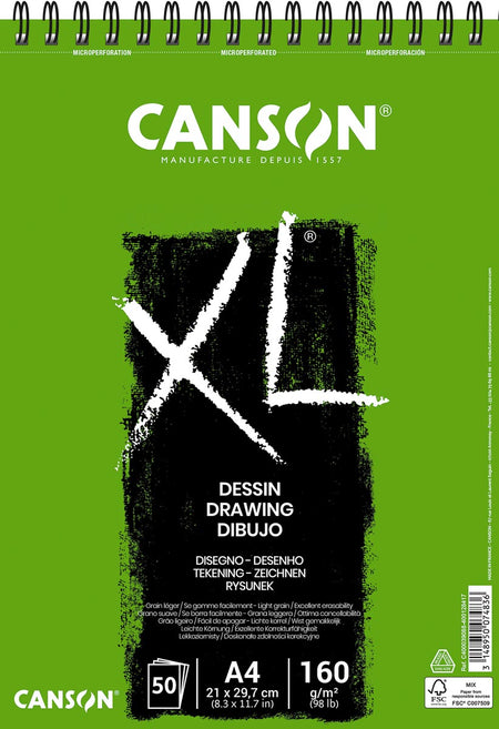 Canson - Drawing paper XL Drawing 50 sheets 160gr A4 white