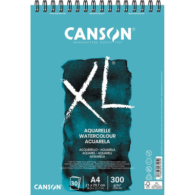 Canson - Watercolor paper XL 30 sheets 300gr A4 white