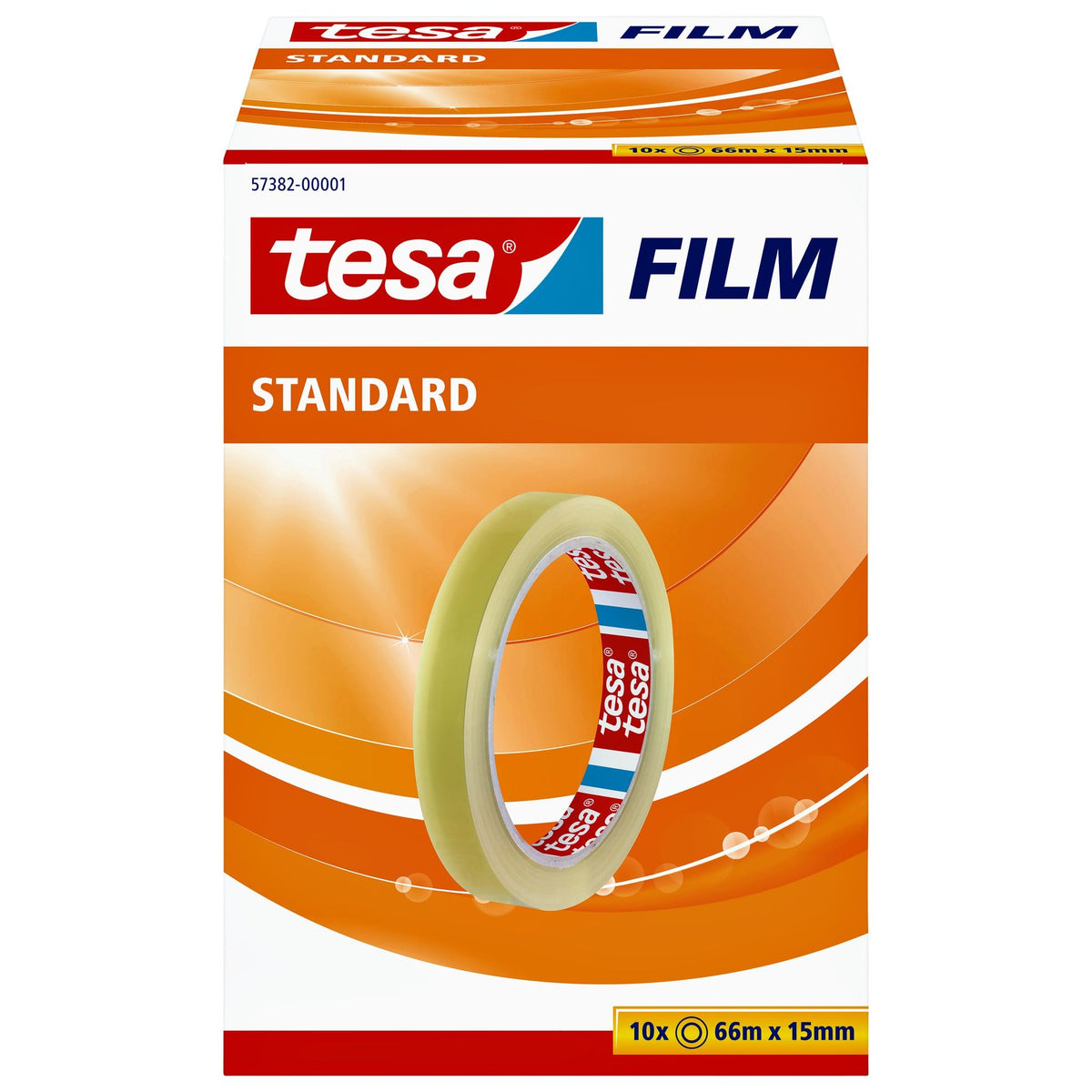 Tesa -  Plakband film standaard 66mx15mm transparant