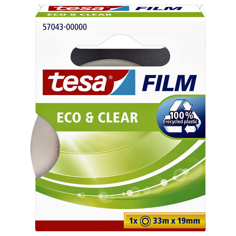 Tesa -  Plakband film eco clear 33mx19mm transparant | 10 stuks
