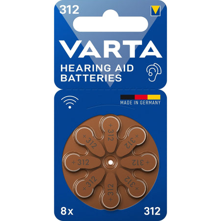 Varta -  Batterij hoortoestel 8x 312 | 10 stuks