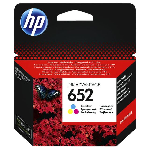 HP - INKCARTRIDGE HPF6V24AE 652 Couleur | 1 pièce