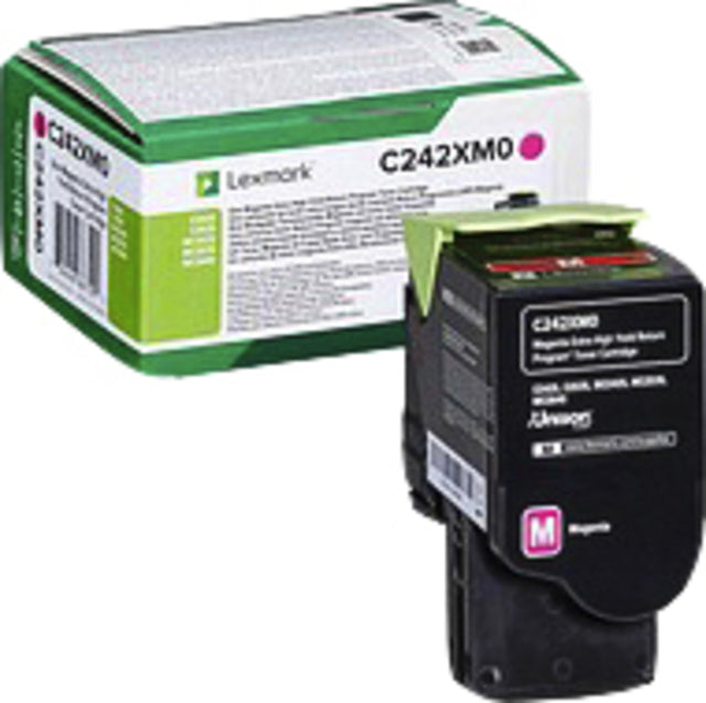 Lexmark - Tonercartridge lexmark c242xm0 rood