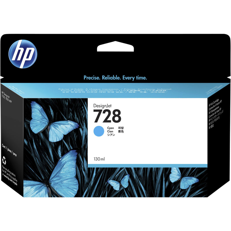 HP -  728 cyaan DesignJet inktcartridge, 130 ml