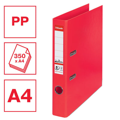 Esselte -  Ordner  no 1 power pp 50 mm rood 5st | 5 stuks