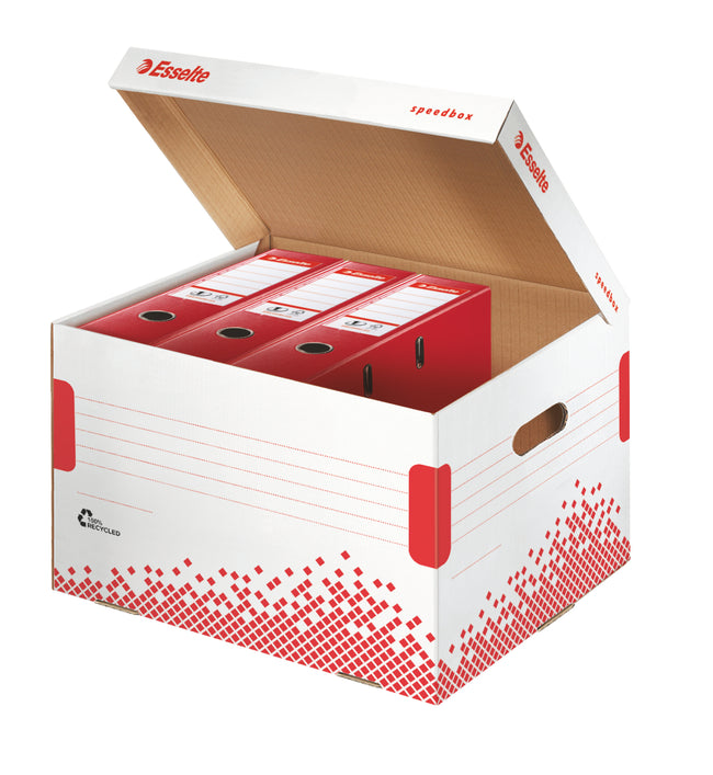 Esselte -  Speedbox tijdschriftenhouder Rood, Wit