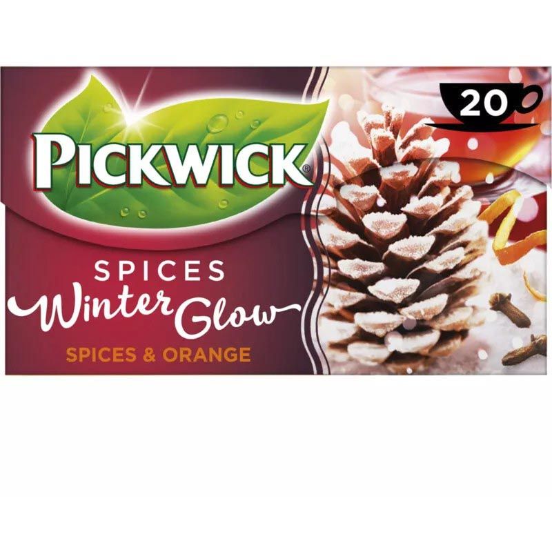 Pickwick -  thee, zwarte thee winter glow, fairtrade, pak van 25 zakjes