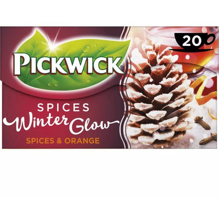 Pickwick -  thee, zwarte thee winter glow, fairtrade, pak van 25 zakjes