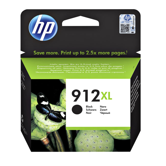 HP -  Inktcartridge  3yl84ae 912xl zwart