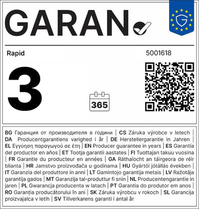 Rapid -  Handtacker r13 skärgård 13/4-10 l.blauw