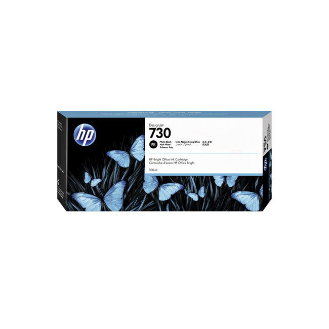 HP -  730 zwarte DesignJet fotoinktcartridge, 300 ml