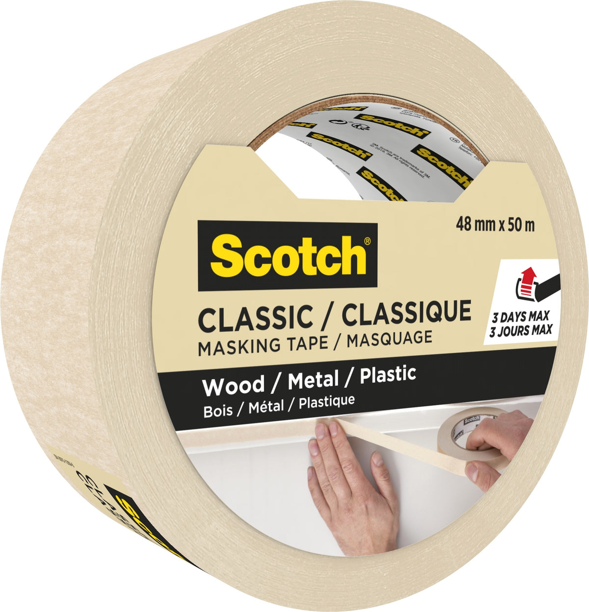 Scotch -  Afplake classic 48mmx50m beige | 12 stuks