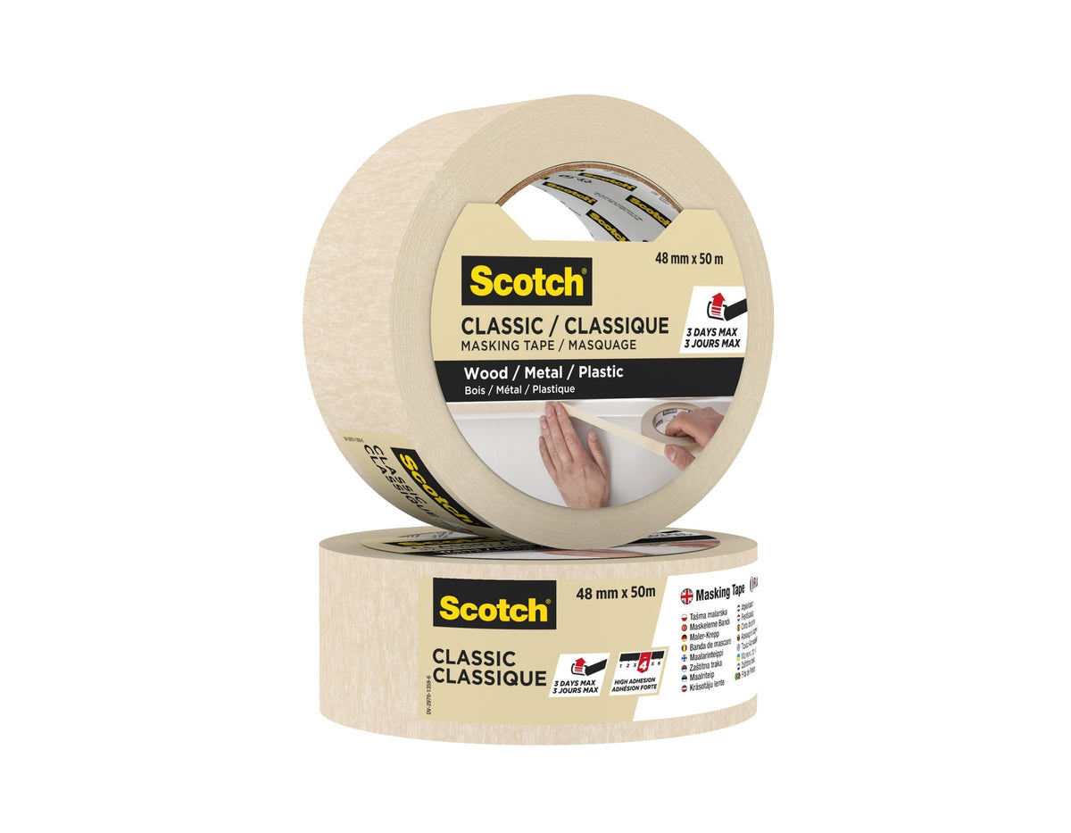 Scotch -  Afplake classic 48mmx50m beige | 12 stuks