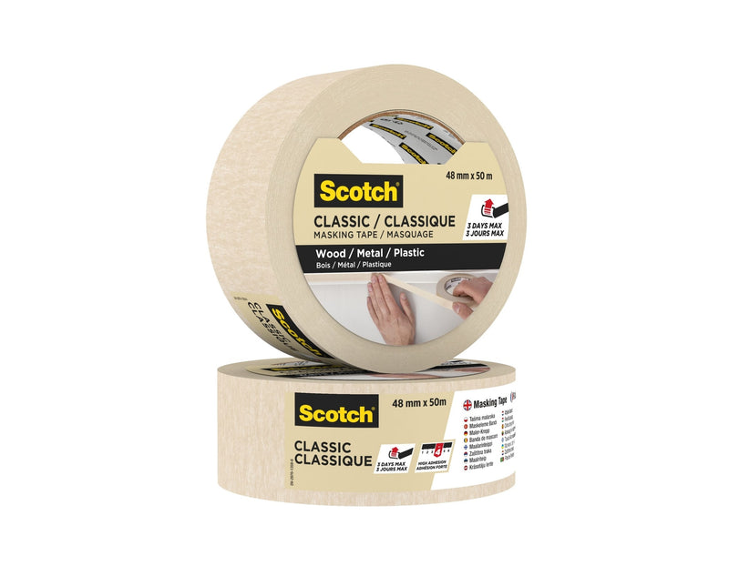 Scotch -  Afplake classic 48mmx50m beige | 12 stuks