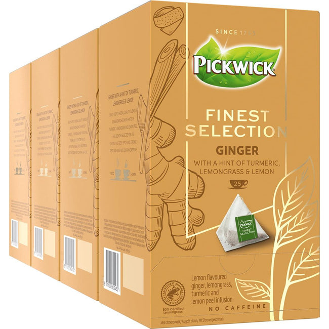 Pickwick -  thee finest selection, gember, pak van 25 zakjes